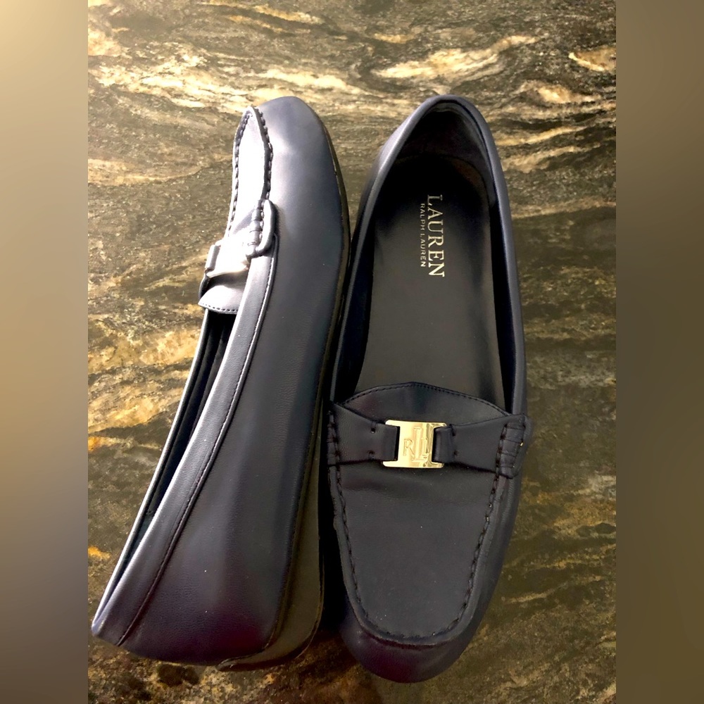 Ralph Lauren Leather Loafers Driving Shoe Sz 8